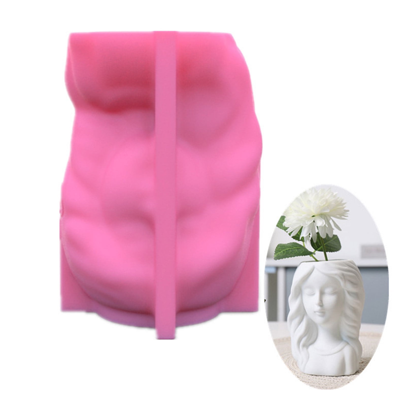 Sleeping Animal Succulent Planter Silicone Mold - DIY Cement, Plaster, Clay Craft Mold For Small Pots