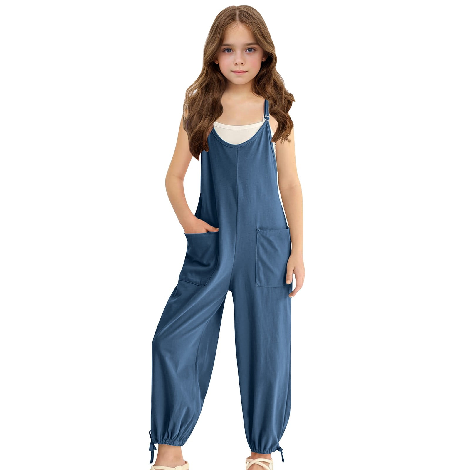 Girl Denim Romper