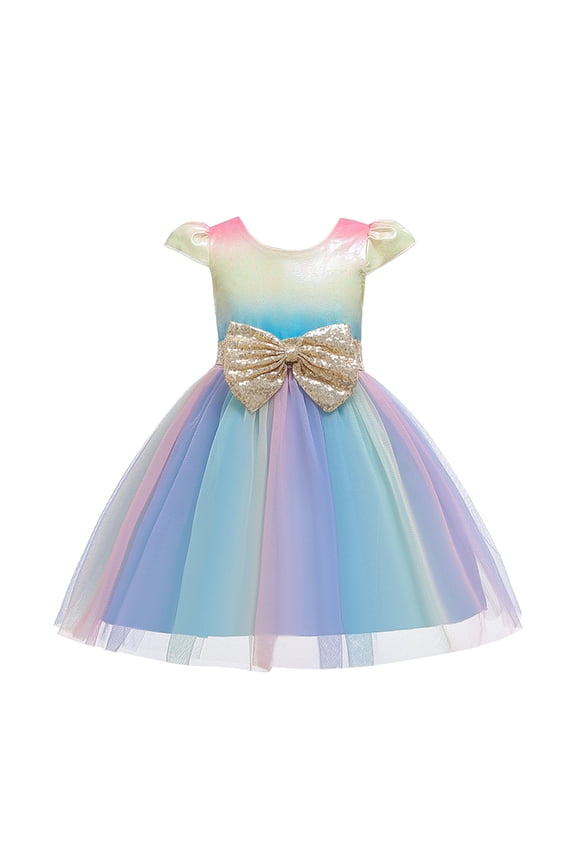 Young adult fashion Little Girl Dresses Fancy Toddler Girls Dresses Short Sleeve Casual Midi Sundress my items back to school