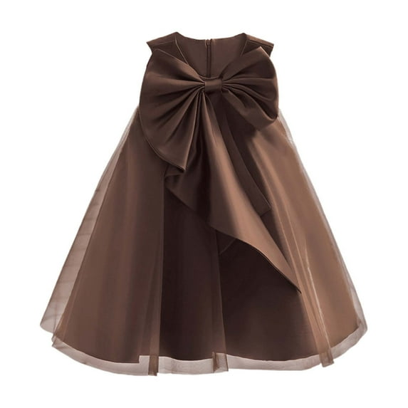 Little Girl Dresses Girls Formal Dresses Brown Girls Dress Flower Girl Dress Girls Dresses Size 4-5 Years