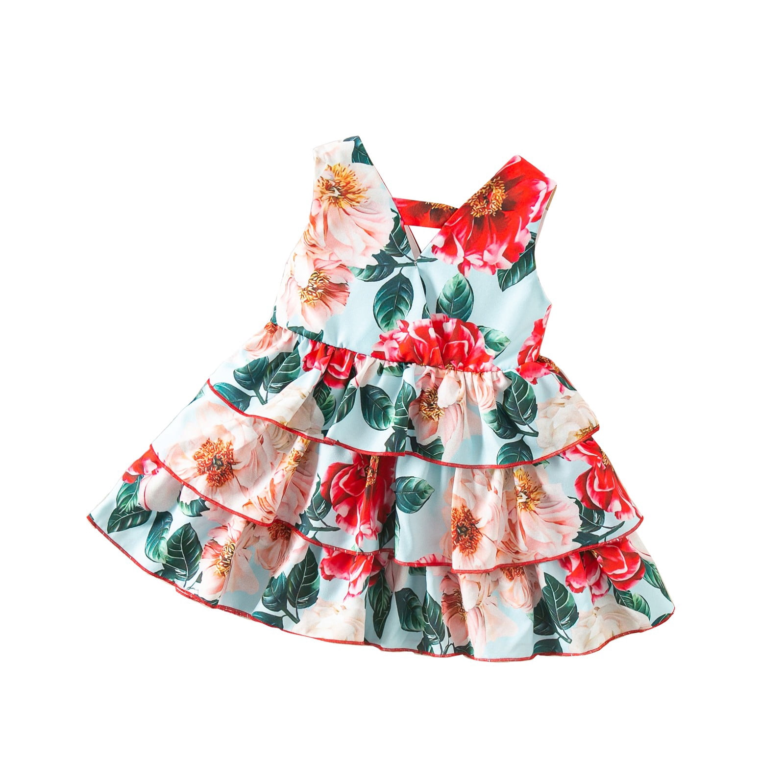 Little Girl Dresses Size 18 Months24 Months Flower Print Dress Puff