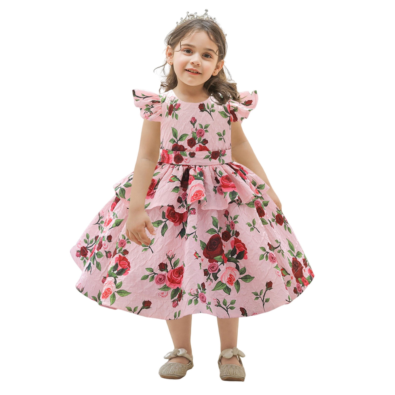 Little Girl Dresses Size 18 Months24 Months Flower Print Princess