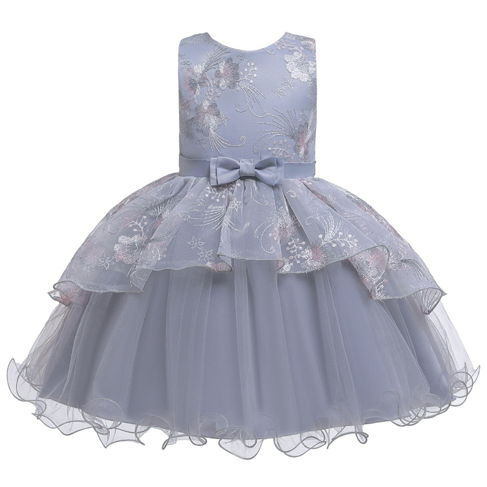 sonanddaughter 5〜6y Little Girl Dresses Spring Summer Tulle Cotton Sleeveless Princess