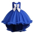 thumbnail image 1 of Little Girl Dresses Summer Sleeveless Bowknot Princess Dress Catwalk Performance Dress Casual Dresses,Size 6 Years-7 Years, 1 of 9