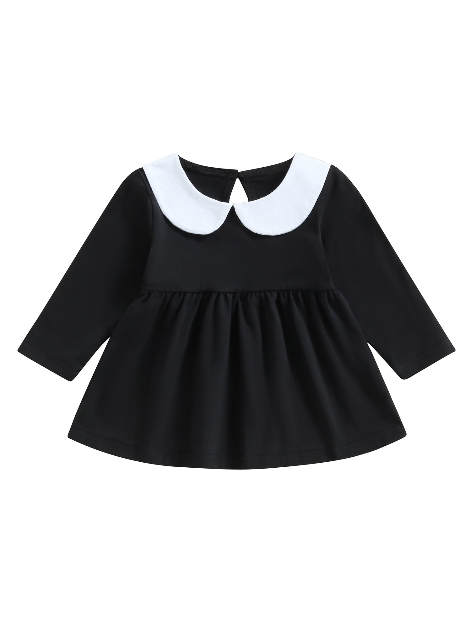 Little Girl Fall Dress Long Sleeve Doll Collar Dress Halloween Costume