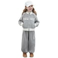 Little Girl Fall Outfits Children Tracksuit Zip Up Athletic Jacket And