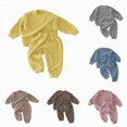 thumbnail image 1 of Little Girl Fall Winter Toddler Outfit Letters Graphic Crewneck Sweatshirts + Joggers Pants Set 6-24 Months 2T 3T 4T 5T 6T Kids Light Gray,18-24 Months, 1 of 4