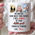 thumbnail image 1 of Little Girl Funny Personalized Mug Custom Photo Gift For Dad From Daughter, Bekilab Ceramic Coffee Mug, 11oz 15oz Gift, 1 of 4