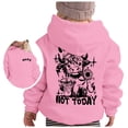 thumbnail image 1 of Little Girl Graphic Hoodie Cute Pattern Print Long Sleeve Hoodies Sweatshirts Size 6-7T ,Pink, 1 of 8