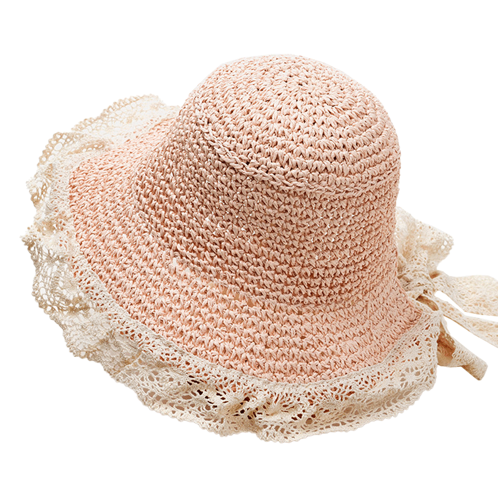 Little Girl Kids Summer Straw Hat,Toddler Girls Wide Brim Floppy Beach