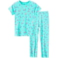 thumbnail image 1 of Beezizac Little Girl Pajamas – Soft Summer Tee & Pants Ditsy Floral 2 Piece PJ Set Kid Size 3T, 1 of 7