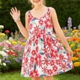 thumbnail image 1 of Little Girl'S Printed Sleeveless Casual Round Neck Dress, Summer Girls' Dress(Sizes 2-12), 1 of 6