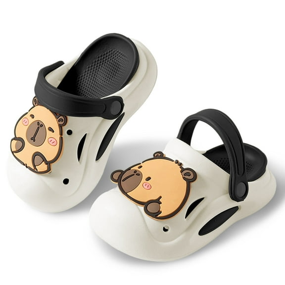 Little Girl Shoes Girls School Shoes Children's Shoes Summer New EVA Outer Wear Cartoon Cute Baby Toe Slippers For Boys And Girls