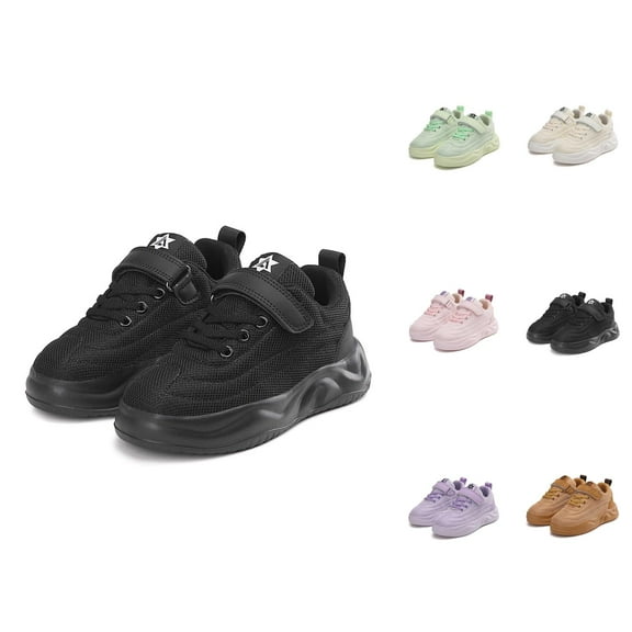 Little Girl Shoes Sneakers Girl Girls Sneakers For Everyday Casual Wear Comfortable Fixed Design Lightweight Breathable School Shoes For Kids Age 5 14