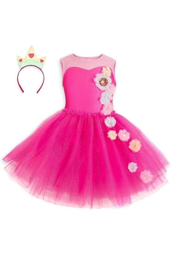 Little Girl Size 2 Disney Fancy Nancy Tutu Leotard and Headband Set Multi NEW