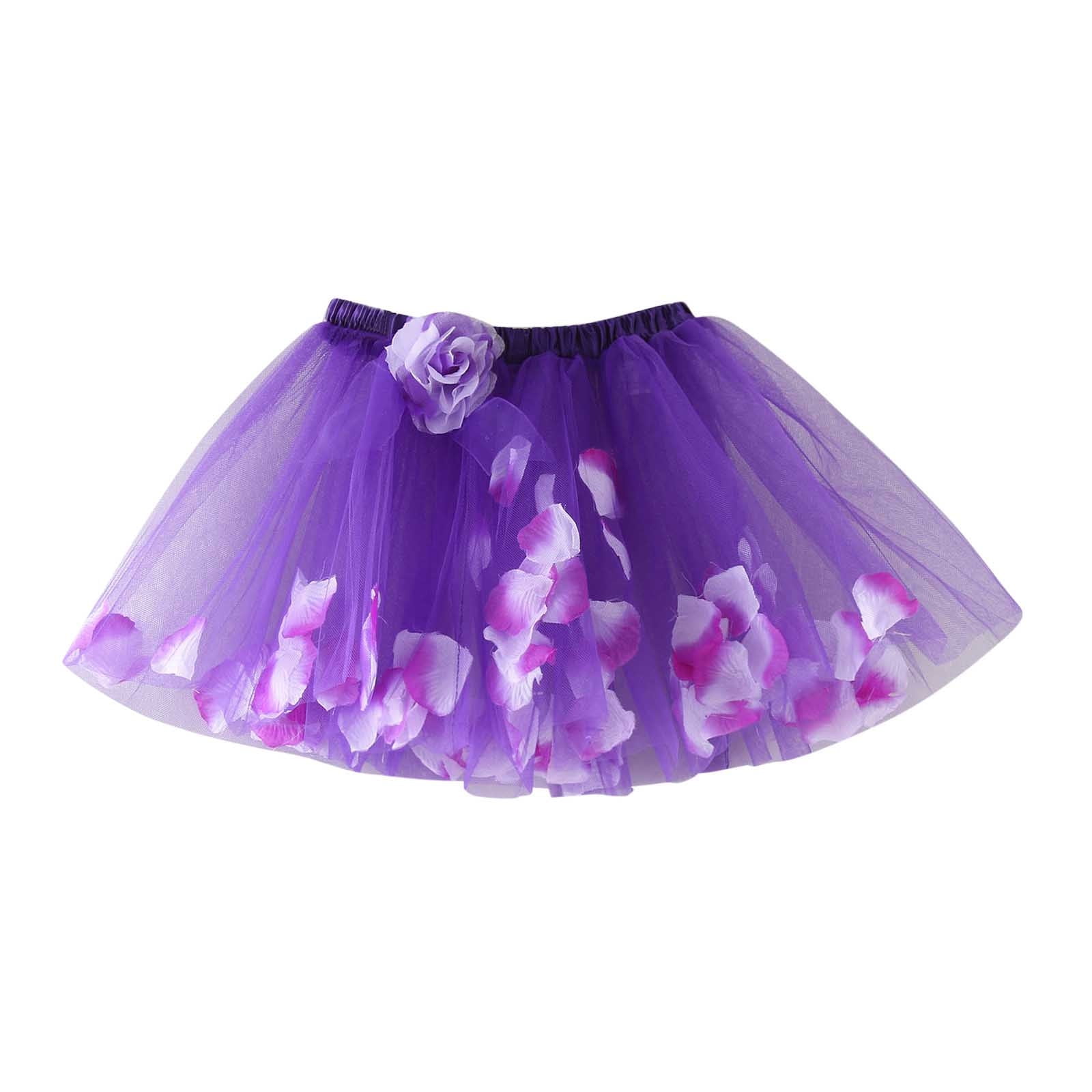 Little Girl Skirt Toddler Girls Flower Birthday Skirts Girl's Party
