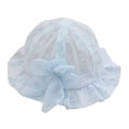 thumbnail image 1 of YSNOOWE Girls Bucket Hat Sky Blue Round Brim Lace For Outdoor Activities 1Pcs, 1 of 5