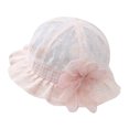 thumbnail image 1 of YSNOOWE Cute Pink Lace Bucket Hat for Toddlers Sun Protection and Decor, 1 of 5