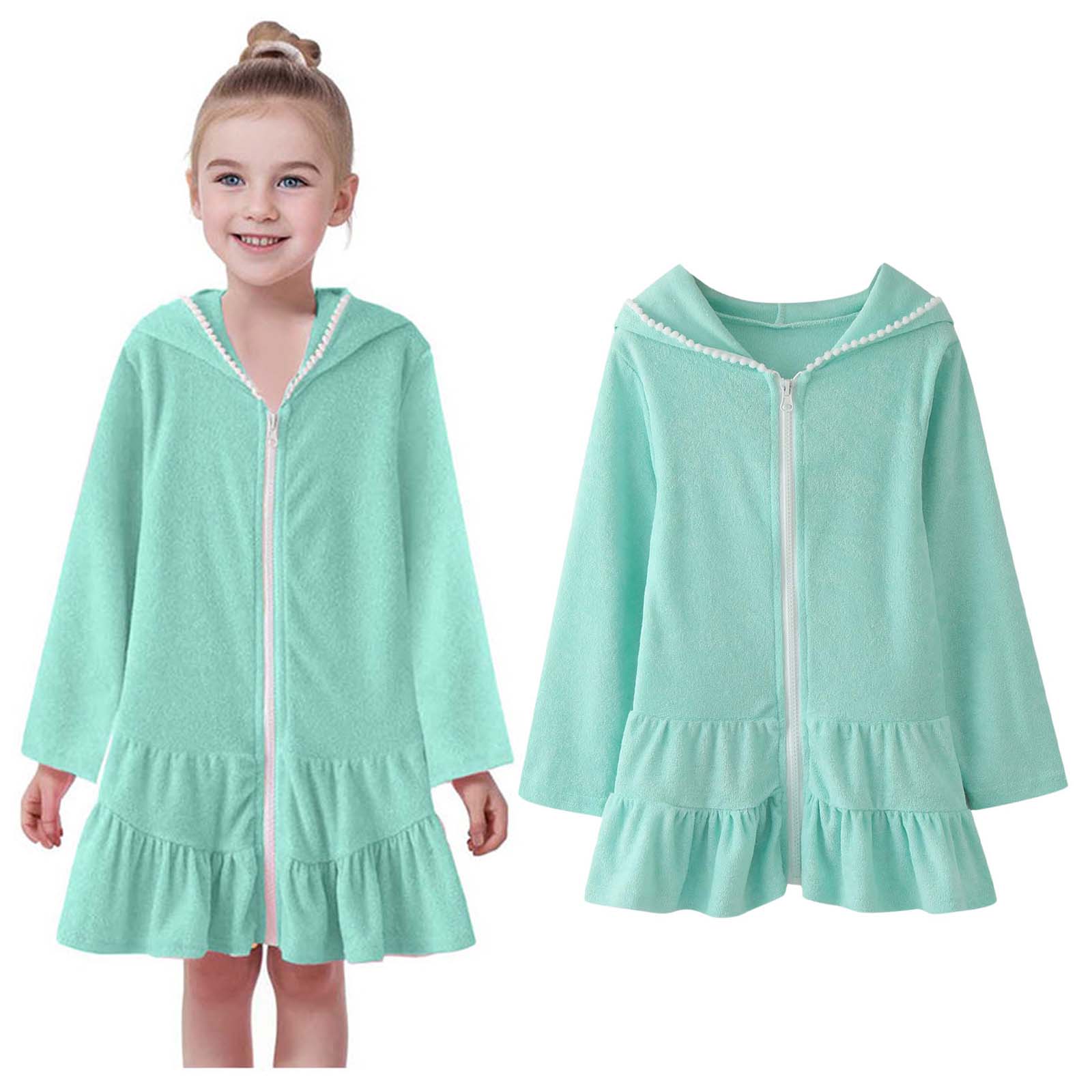 Little Girl Swim Cover Up Kid Girls Beach Towel Robe Cover Up For Girls ...