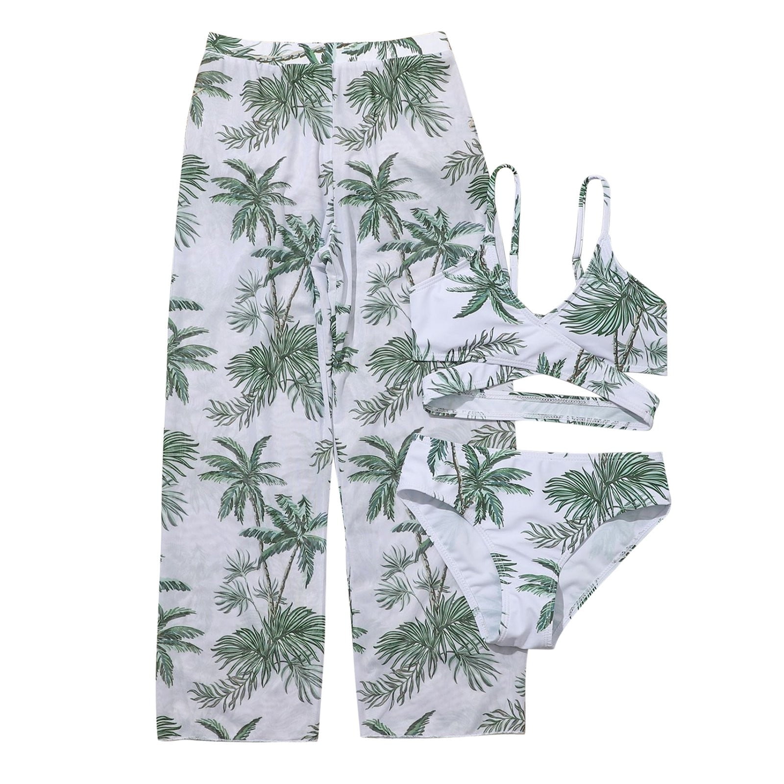 Little Girl Swimsuit 3 Piece Swimsuit Bathing Suit Cute Floral Print