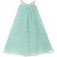 thumbnail image 1 of Little Girl Uragiri Flower Girl Dress for Special Occasion and Summer Mint 2 KK6401, 1 of 3