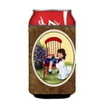 thumbnail image 1 of Little Girl With Her Bichon Frise Can Or bottle sleeve Hugger - 12 oz., 1 of 1
