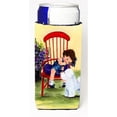 thumbnail image 1 of Little Girl With Her Bichon Frise Michelob Ultra bottle sleeves For Slim Cans - 12 oz., 1 of 1