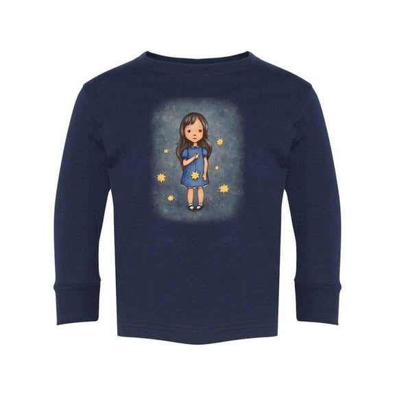 Little Girl With Stars Long Sleeve Toddler -Image by Shutterstock, 3 Toddler