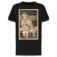 thumbnail image 1 of Little Girl With Tiger Cub T-Shirt Men -Image by Shutterstock, Male Medium, 1 of 2