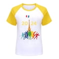 thumbnail image 1 of Little Girl's Paris Graphic Tees Short Sleeve Round Neck T-Shirt Tops, 1 of 3