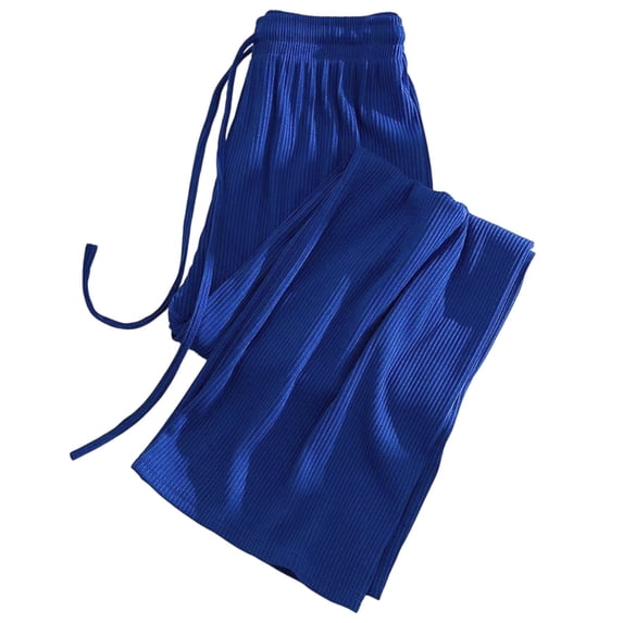 Little Girl's Wide Leg Pants Casual Elastic Waist Straight Pants For Kids Spring Summer Comfortable Outfit Pants Size 5-6T