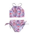 thumbnail image 1 of Little Girls 2 Piece Bathing Suit Bikini Swimwear Tankini Beach Swimsuit, 1 of 1