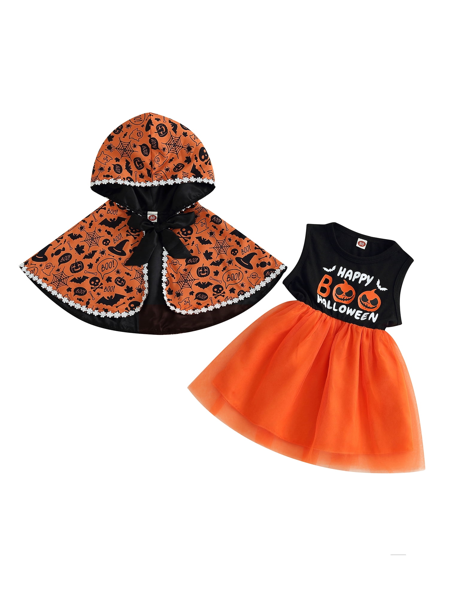 Baby Halloween Kostüm Set - Geist Umhang Mit Hose Für Jungen & Mädchen