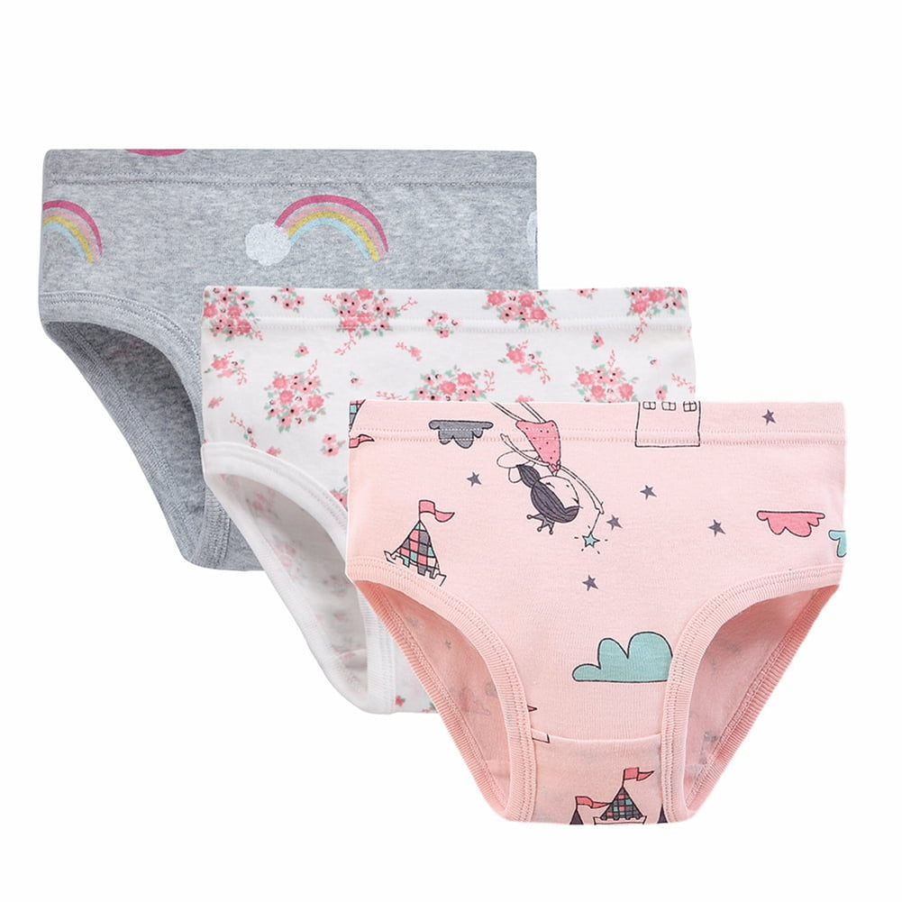 little girls panties  Little Girls' 3Pcs Soft Underwear Toddler Kids Cool Breathable Comfort Panty  4-10T - Walmart.com