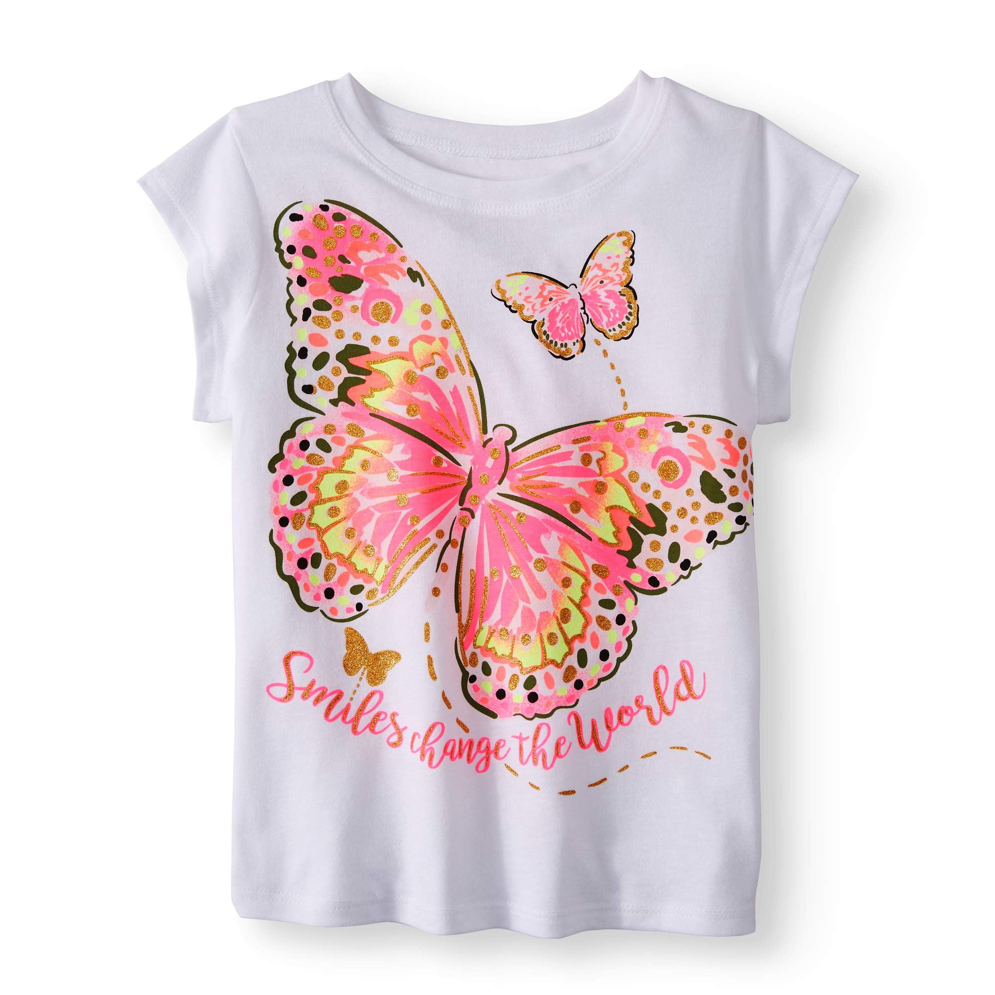 Little Girls' 4-8 Short Sleeve Graphic T-Shirt - Walmart.com