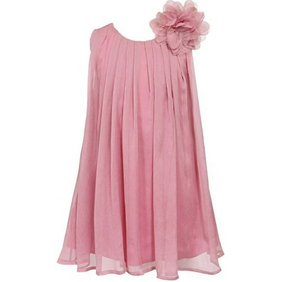 Little Girls Adorable Chiffon Mesh Flower Flowers Girls Dresses Rose Size 2