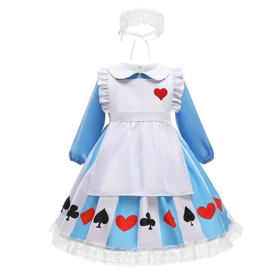 Little Girls Alice Princess Dress Up Halloween Party Costumes