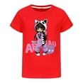 thumbnail image 1 of Little Girls Aphmaus T Shirt for Toddler Kids T-Shirt Graphic Short Sleeve Clothes Summer Cotton Tops Cute Anime Blouse 4-13 Years, 1 of 2