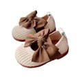 thumbnail image 1 of Little Girls Autumn Bow Soft Soles Breathable Princess Walking Shoes, 1 of 8