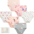 thumbnail image 1 of Little Girls Baby Soft Cotton Underwear Briefs, Uccdo Toddler Kids Padded Panties Undies, 6-Pack, 2-10T, 1 of 8