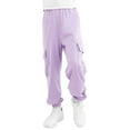 thumbnail image 1 of Little Girls' Baggy Cargo Pants Outdoor Streetwear Sports Elastic Waist Joggers Size 7-8T, 1 of 5