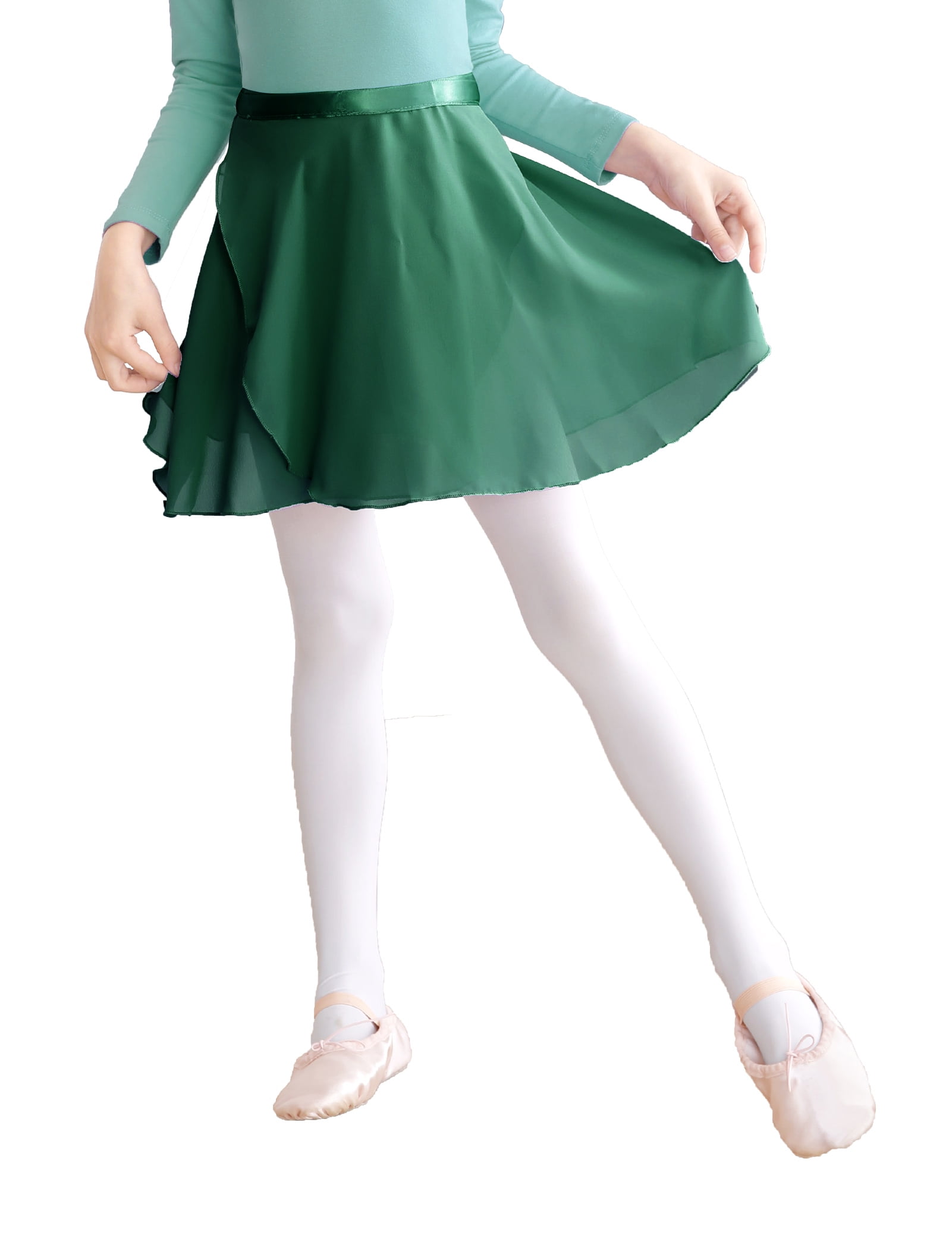 Ballet Skirt Girls Girls Ballet Dance Chiffon Wrap Skirt / Skate Dress - Child To Adult Sizes (Style DA011) Chiffon Skirt Costumes For Girls