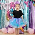 thumbnail image 1 of Little Girls and Big Girls Tulle Tutu Skirt Rainbow Mesh Tutu Skirts Skirts Princess Skirts Tutu SkirtsLayered Birthday Party Dance Skirts (2-10 Years), 1 of 5