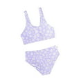 thumbnail image 1 of Little Girls Bikini Sets Adjustable Shoulder Straps Swimsuits Size 5-6T, 1 of 5