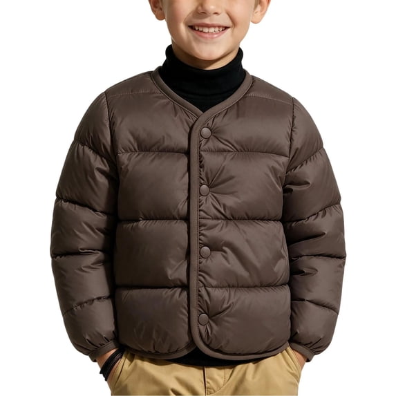 Little Girls Boys Lightweight Warm Quilted Jacket Winter Coats ...