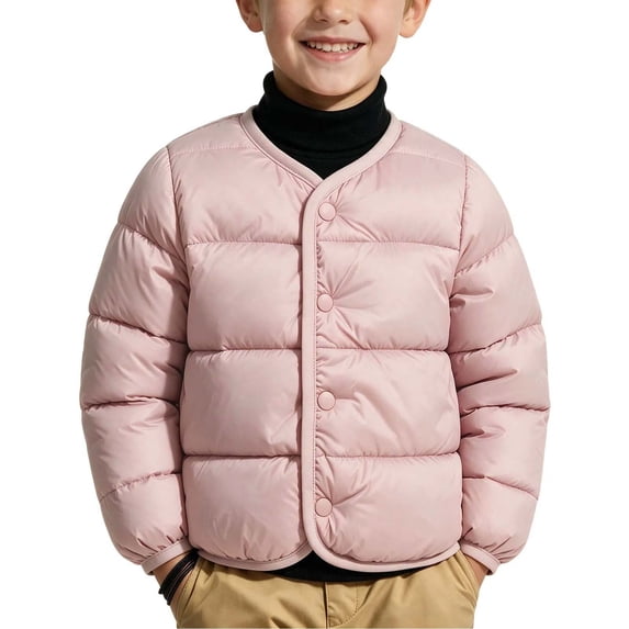 Little Girls Boys Lightweight Warm Quilted Jacket Winter Coats ...