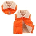 thumbnail image 1 of Little Girls Boys Puffer Vest Boys Vest Lightweight Button Down Cute Jackets with Sleeveless Winter Warm Outerwear 7-8 Years, 1 of 3