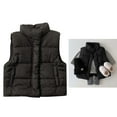 thumbnail image 1 of Little Girls Boys Puffer Vest Infant Girls Winter Vest Stand Collar Lightweight Zip Up Sleeveless Jacket Winter Down Vest 3-6 Months, 1 of 8