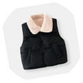thumbnail image 1 of Little Girls Boys Puffer Vest Kids Boys Girls Winter Vest Lightweight Button Down Cute Jackets with Sleeveless Kids Winter Jacket 4-5 Years, 1 of 3