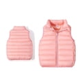 thumbnail image 1 of Little Girls Boys Puffer Vest Kids Boys Winter Vest Stand Collar Lightweight Zip Up Puffer Jacket Sleeveless Kids Winter Jacket 8-9 Years, 1 of 4